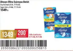 Coop Always Ultra Szárnyas Betét ajánlat