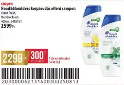 Coop Head&Shoulders korpásodás elleni sampon ajánlat