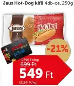 PRIVÁT Jaus Hot-Dog kifli ajánlat