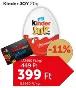 PRIVÁT Kinder JOY ajánlat