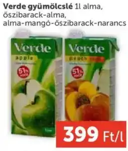 PRIVÁT Verde gyümölcslé ajánlat
