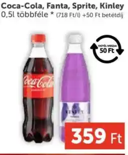 PRIVÁT Coca-Cola, Fanta, Sprite, Kinley ajánlat