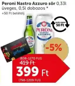 PRIVÁT Peroni Nastro Azzuro sör ajánlat