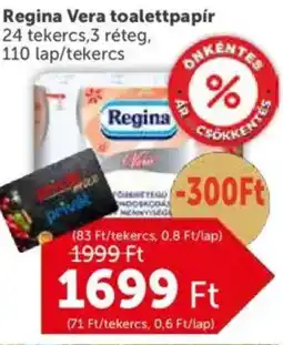 PRIVÁT Regina Vera toalettpapír ajánlat