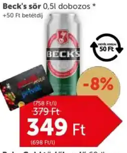 PRIVÁT Beck's sör ajánlat