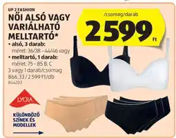 ALDI Női alsó vagy variálható melltartó ajánlat