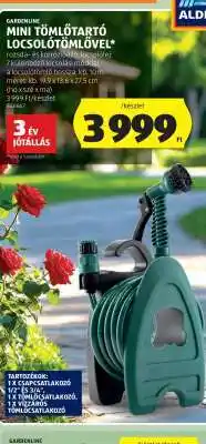 ALDI GARDENLINE Mini tömlőtartó locsolótömlővel ajánlat