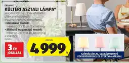 ALDI CASALUX KÜLTÉRI ASZTALI LÁMPA ajánlat