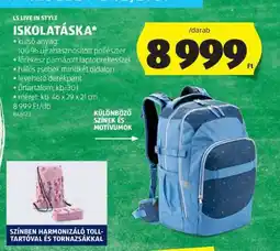 ALDI Iskolatáska ajánlat
