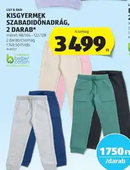 ALDI LILY & DAN KISGYERMEK SZABADIDŐNADRÁG, 2 DARAB ajánlat