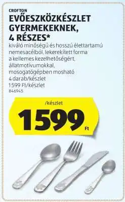 ALDI CROFTON EVŐESZKÖZKÉSZLET GYERMEKEKNEK, 4 RÉSZES ajánlat