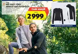ALDI Női vagy férfi hosszú ujjú futópóló ajánlat