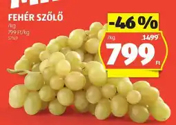 ALDI Fehér szőlő ajánlat