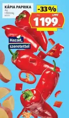 ALDI Kápia paprika ajánlat