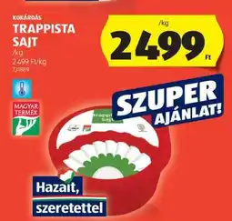 ALDI Kokárdás Trappista Sajt ajánlat
