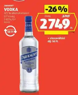 ALDI Zaranoff Vodka ajánlat