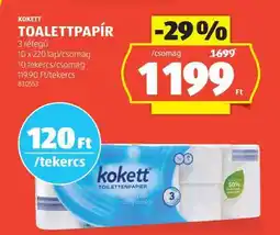 ALDI Kokett Toalettpapír ajánlat