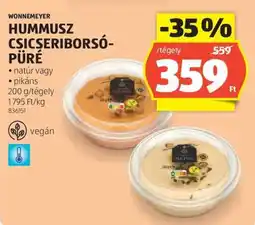 ALDI Wonnemeyer Hummusz Csicseriborsó-Püré ajánlat