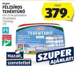 ALDI MILSANI FÉLZSÍROS TEHÉNTÚRÓ ajánlat