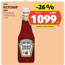 ALDI HEINZ KETCHUP mild ajánlat
