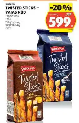 ALDI Snack Fun Twisted Sticks – Vajas Rúd ajánlat