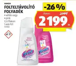 ALDI Vanish Folteltávolító Folyadék ajánlat