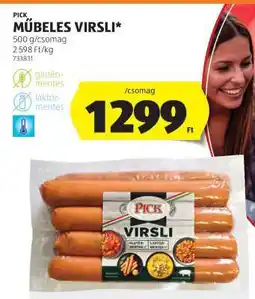 ALDI Pick műbeles virsli ajánlat