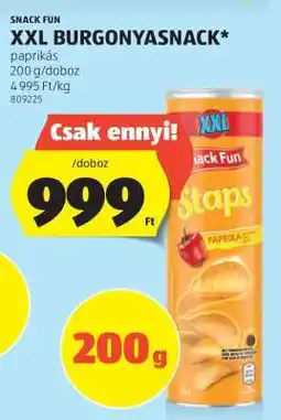 ALDI Snack Fun XXL Burgonyasnack ajánlat