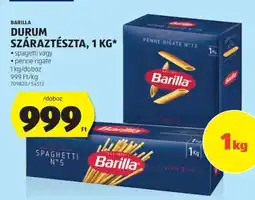 ALDI Barilla Durum Száraztészta, 1 kg ajánlat