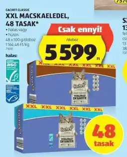 ALDI CACHET CLASSIC XXL MACSKAELEDEL, 48 TASAK ajánlat