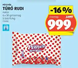 ALDI PÖTTYÖS Túró Rudi ajánlat
