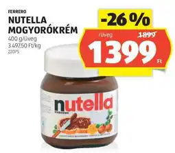 ALDI Nutella mogyorókrém ajánlat