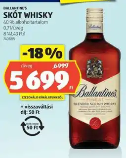ALDI Ballantine's Skót Whisky ajánlat