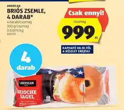 ALDI American Briós Zsemle, 4 darab ajánlat
