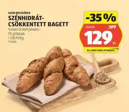 ALDI SZÉNHIDRÁT-CSÖKKENTETT BAGETT ajánlat