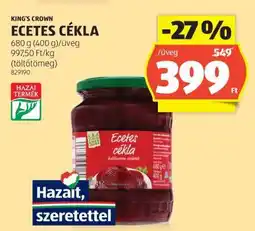 ALDI King's Crown Ecetes Cékla ajánlat