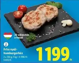 Lidl Friss nyúl-hamburgerhús ajánlat