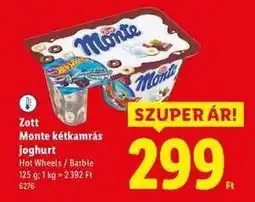 Lidl Zott Monte kétkamrás joghurt ajánlat