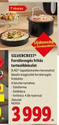 Lidl SILVERCREST Forrólevegős fritőz tartozékkészlet ajánlat