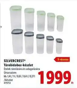 Lidl SILVERCREST Tárolódoboz-készlet ajánlat