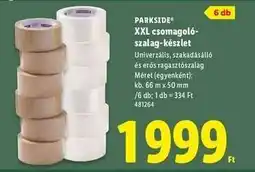 Lidl PARKSIDE XXL csomagoló-szalag-készlet ajánlat