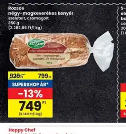 Interspar Rozsos négy-magkeverékes kenyér ajánlat