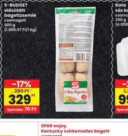 Interspar S-Budget elősütött bagettzsemle ajánlat