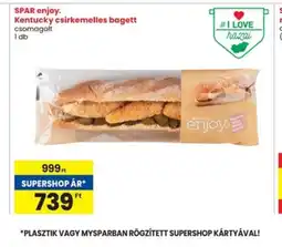 Interspar Spar Enjoy Kentucky csirkemelles bagett ajánlat