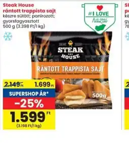 Interspar Steak House rántott trappista sajt ajánlat