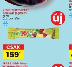 Interspar SPAR Twisty Sorbet pálcikás jégkrém ajánlat