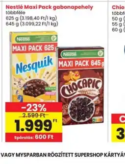 Interspar Nestlé Maxi Pack gabonapehely ajánlat