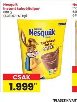 Interspar Nesquik instant kakaitalpor ajánlat
