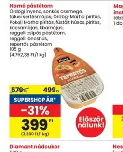 Interspar Hamé pástétom ajánlat