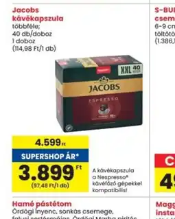 Interspar Jacobs kávékapszula ajánlat